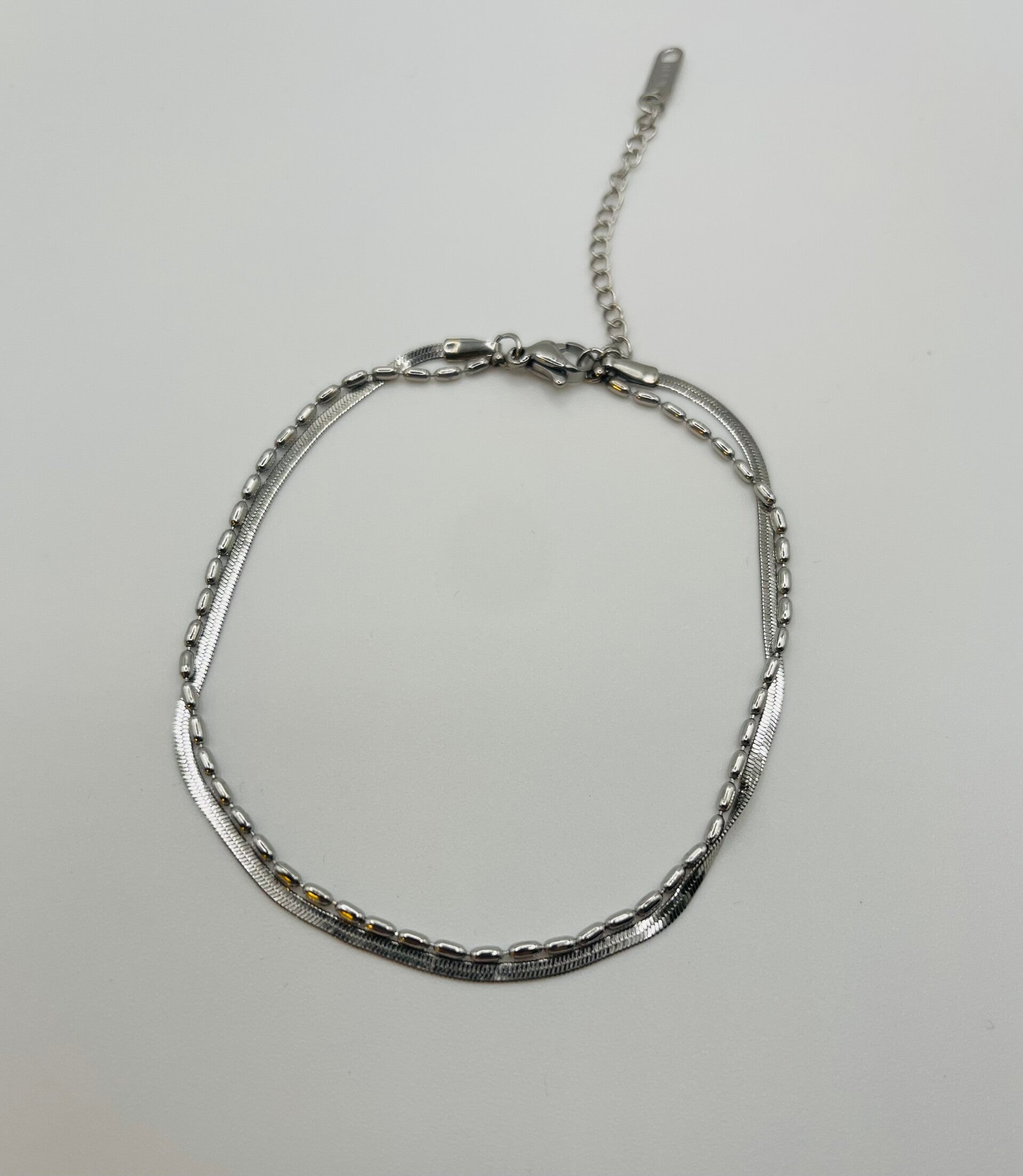 Enkelbandje zilverkleur 'Laura'