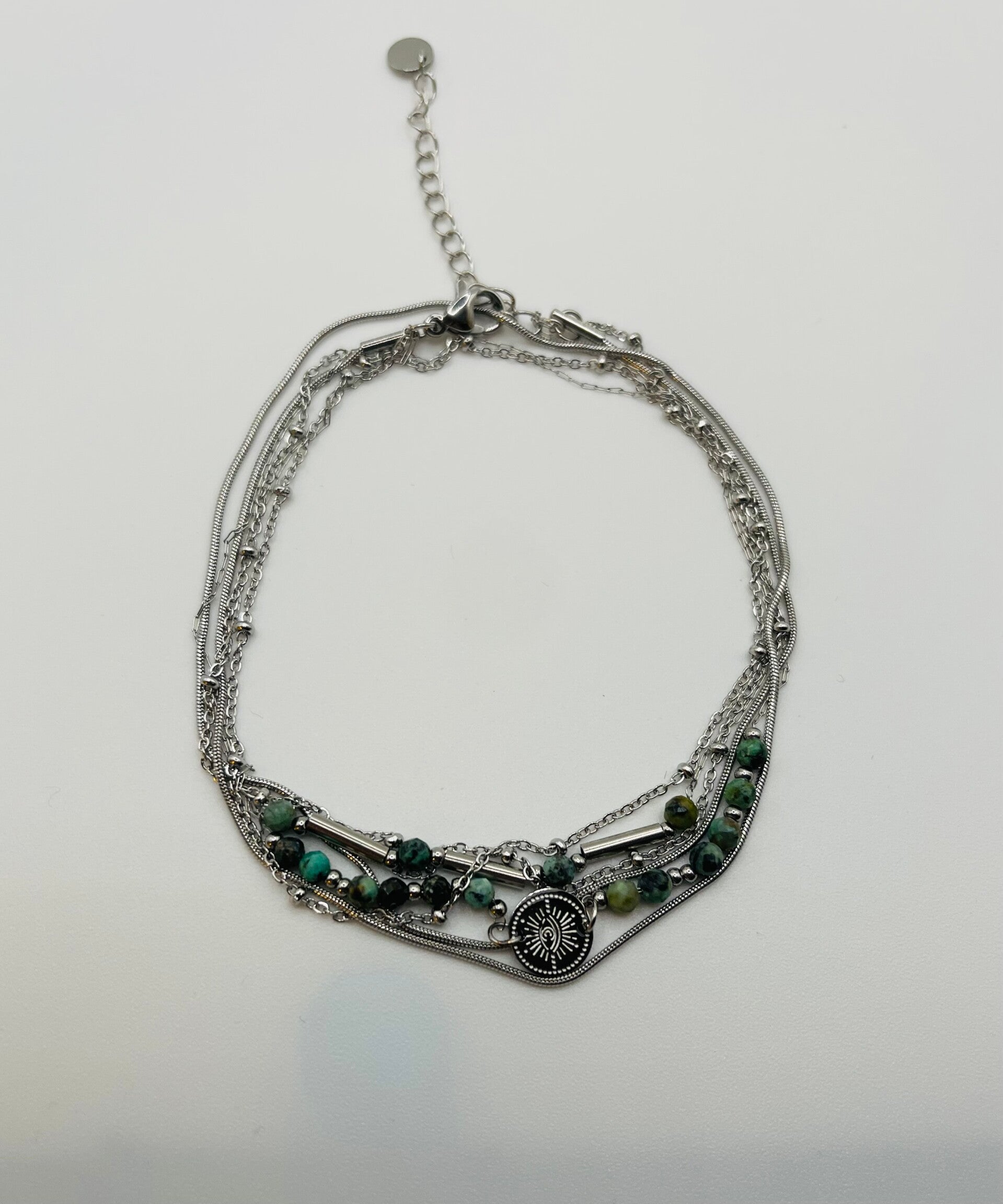 Enkelbandje zilverkleur 'Vanessa'