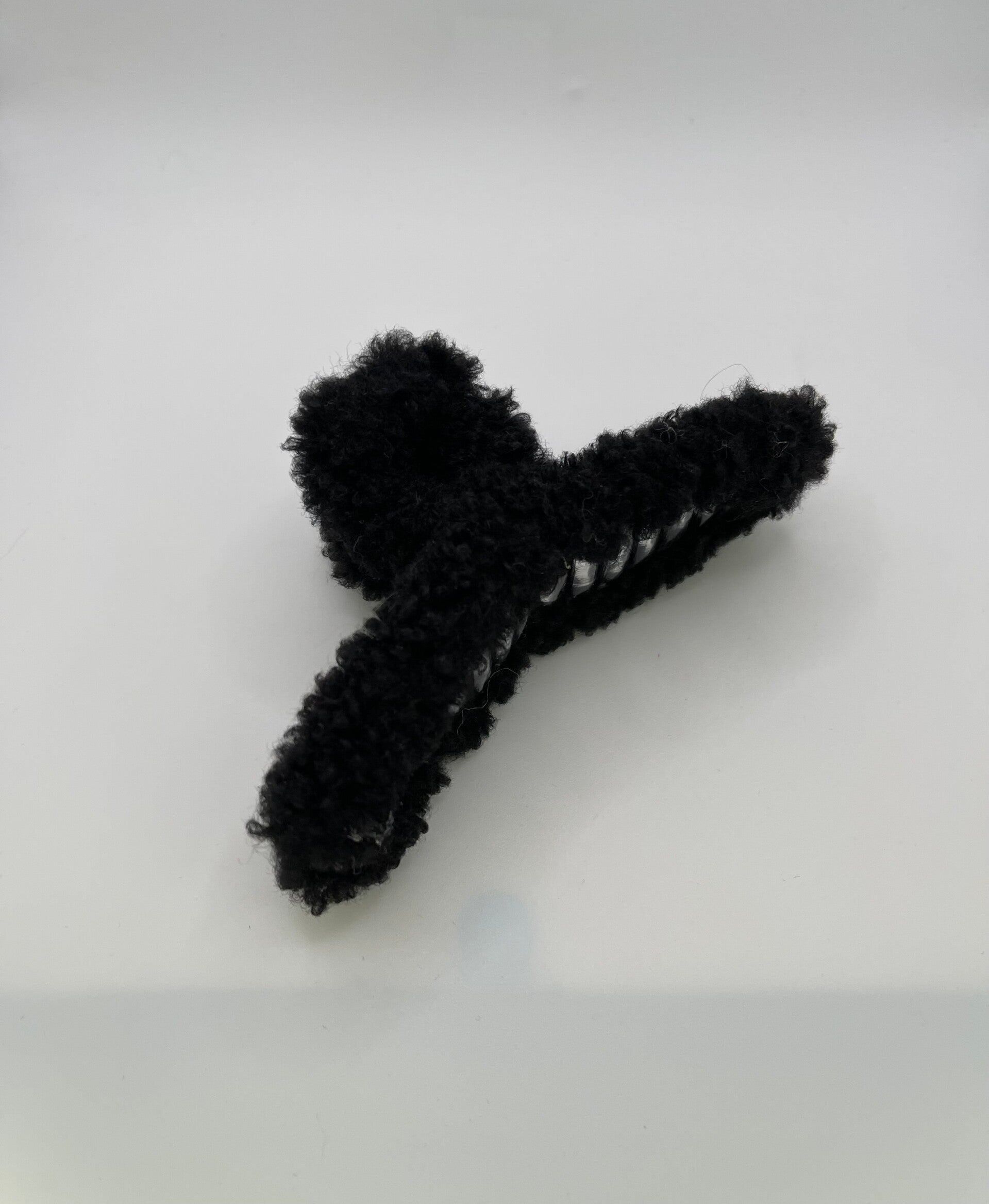 Teddy haarklem zwart