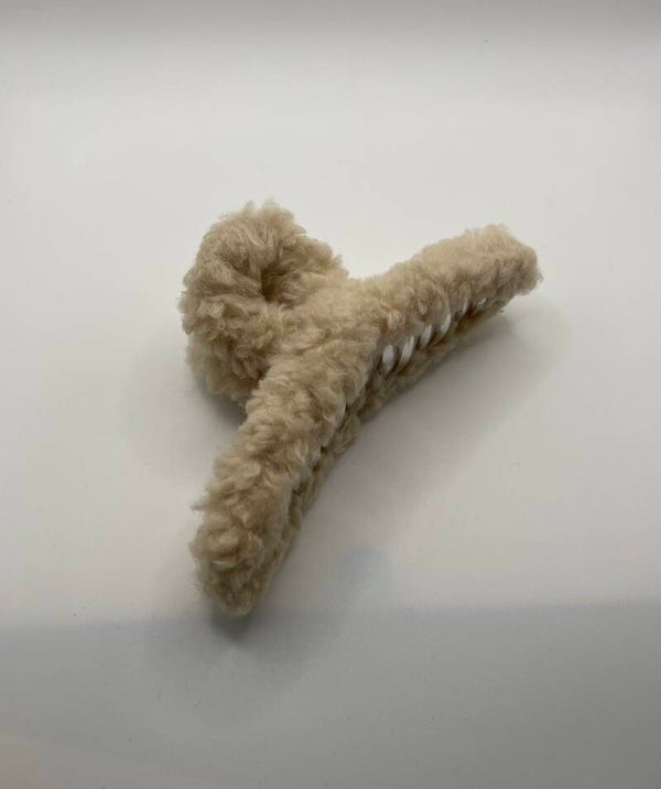 Teddy haarklem ivoor