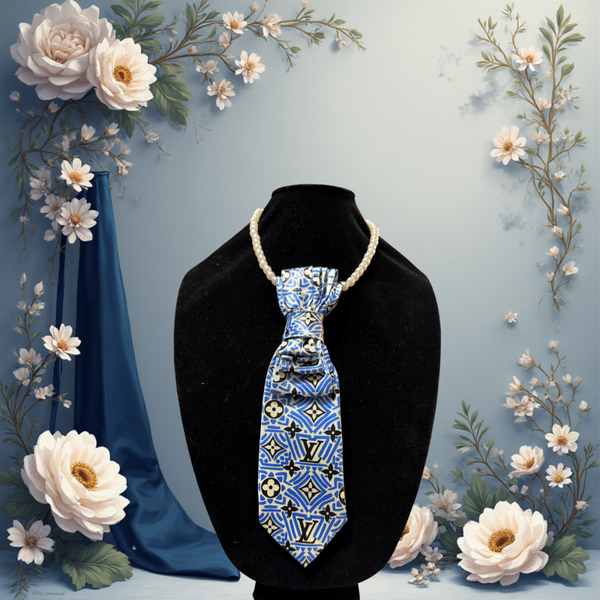 Blue LV Tie
