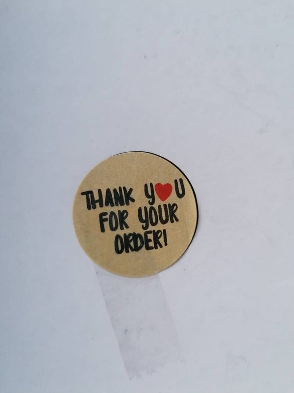 thank you for your order stickers (5 stuks)