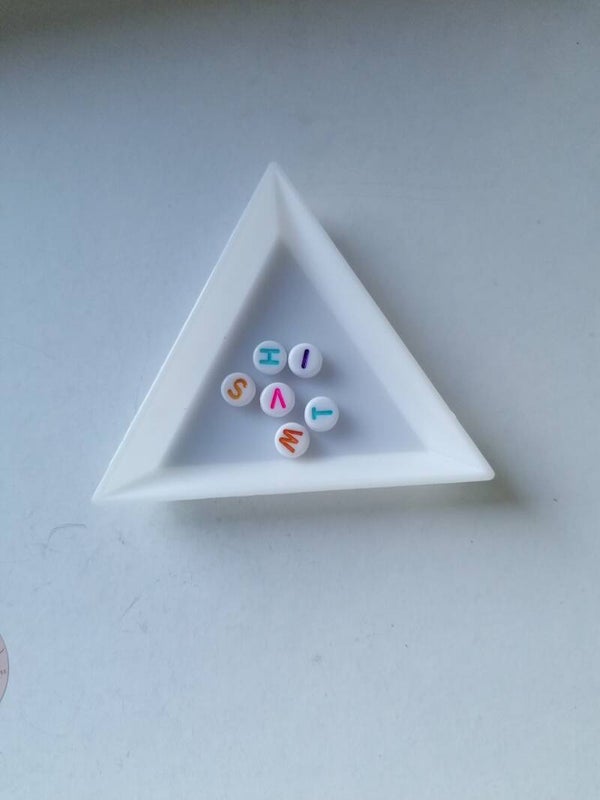 multicolor/ pastel letterkralen - mix (10 stuks)