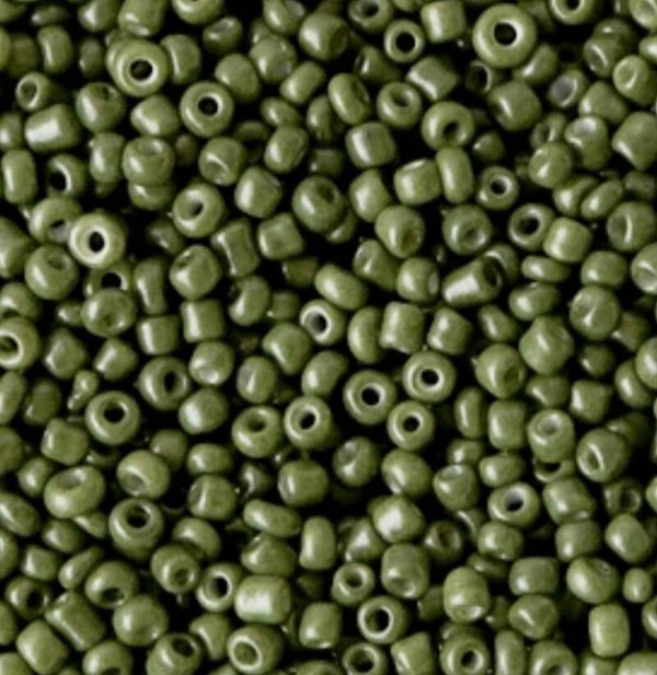 kaki groen kralen 2mm