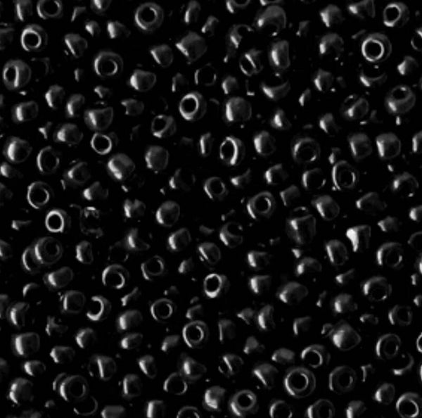 zwarte kralen 2mm
