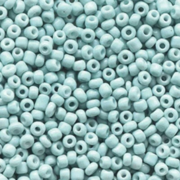 lichtblauw kralen 2mm