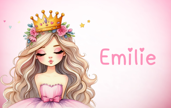 Drinkfles met naam - Prinses