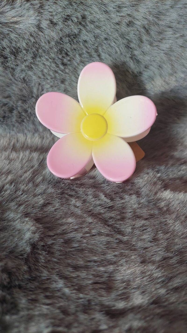 Haarclip Bloem licht Roze