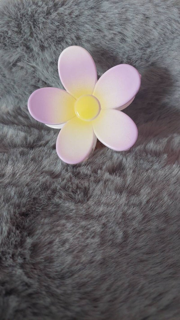 Haarclip Bloem paars