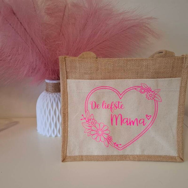 Jute shopper klein Mama