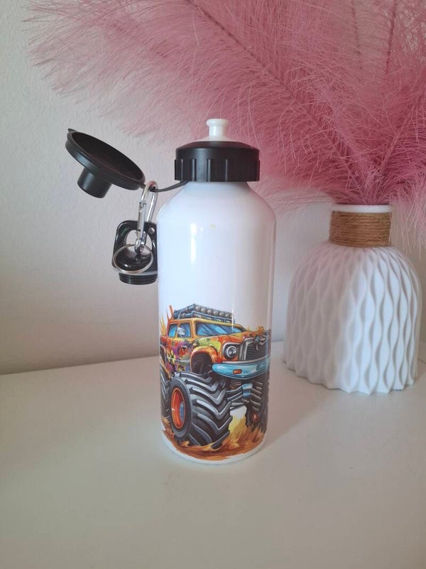 Drinkfles met naam - Monstertruck