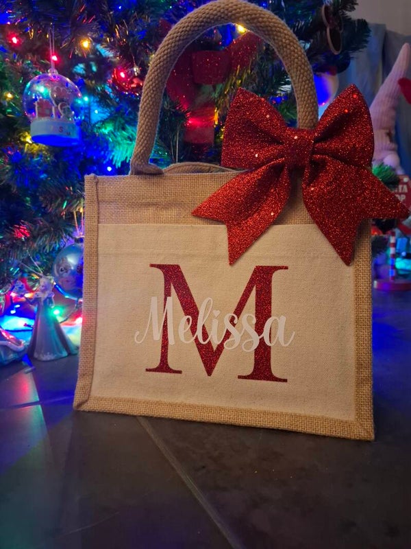Jute tas met naam