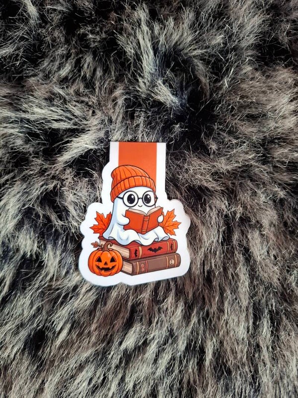 Cozy Halloween Ghost Magnetische Boekenlegger