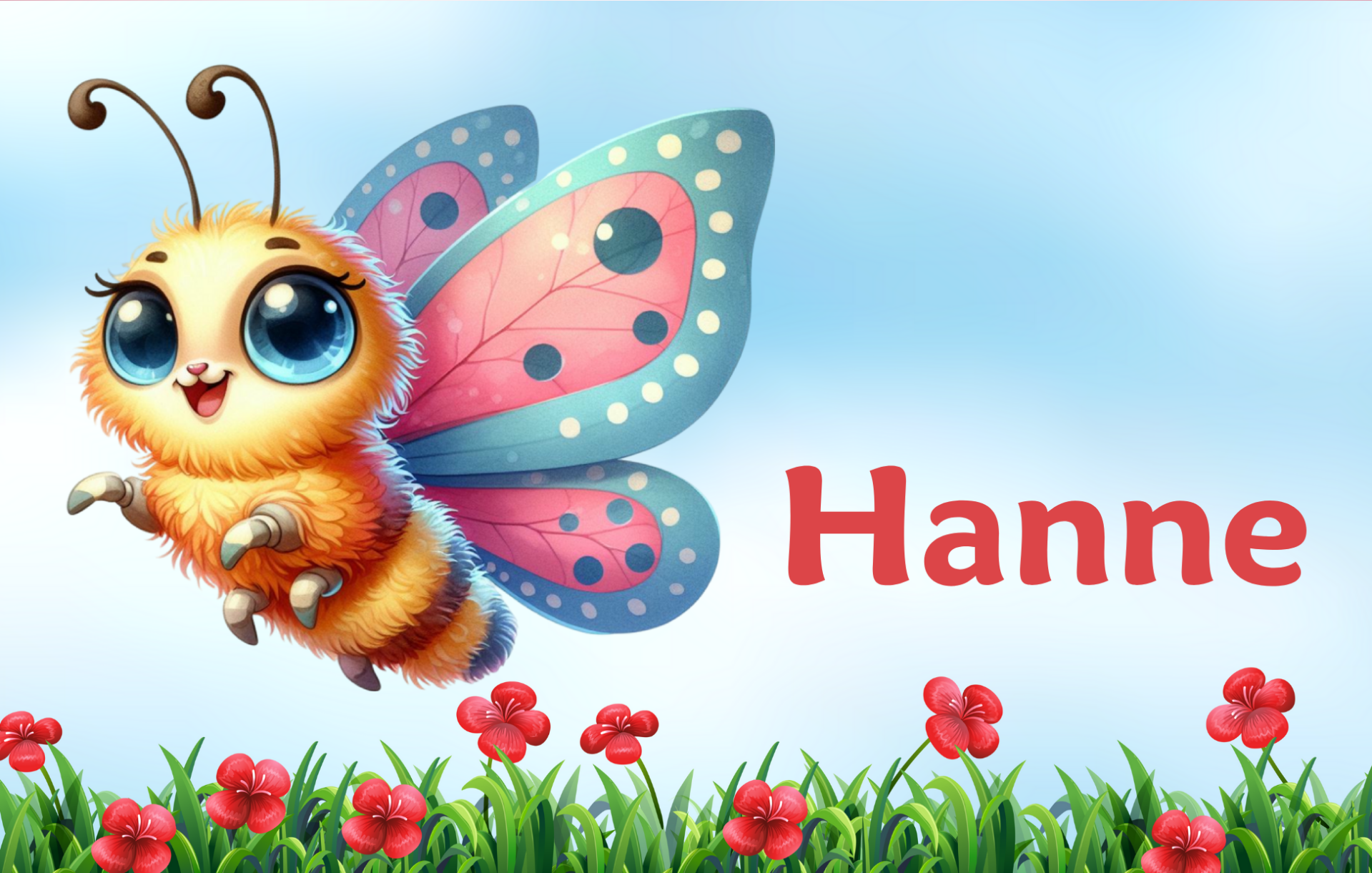 Brooddoos met naam - Vlinder