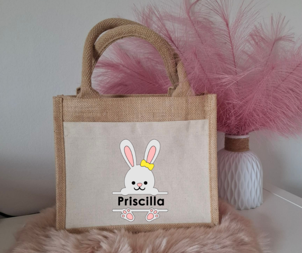 Paastasje konijn met naam