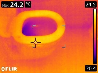 Warmtebeeld bij badkamer lekkage