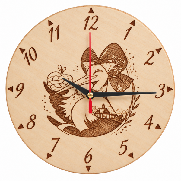 🕐 Horloge murale en bois personnalisée