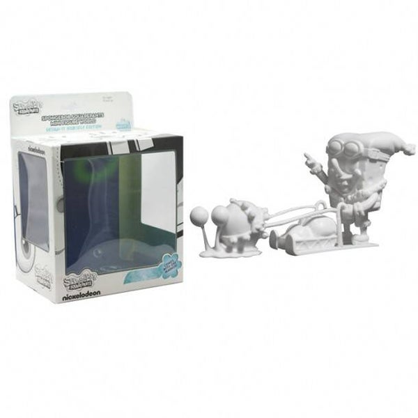 Spongebob Squarepants Mini Figure World - Design It Yourself (Wave 2) - Spongebob Sledding With Gary