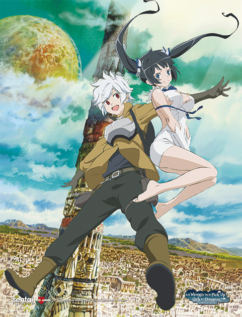 The Danmachi 3D Lenticular Wall Art Poster Framed 9x12