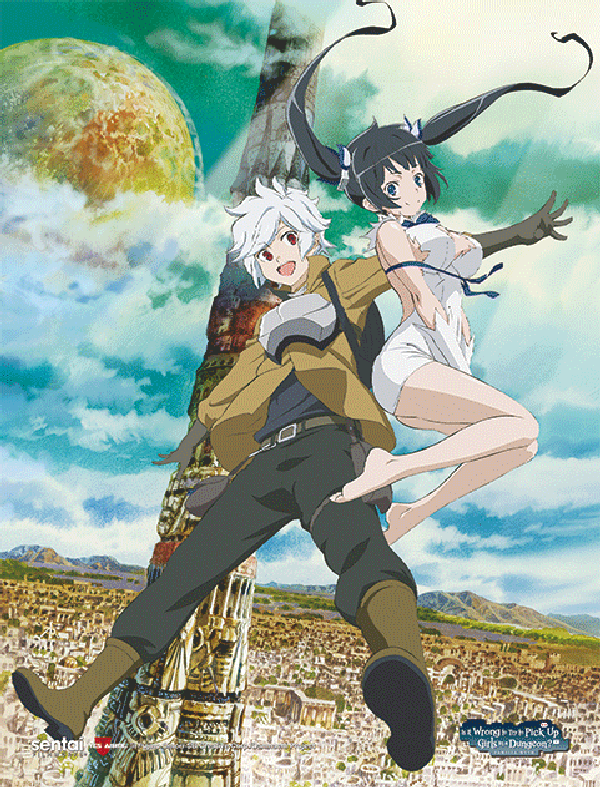 The Danmachi 3D Lenticular Wall Art Poster Framed 9x12