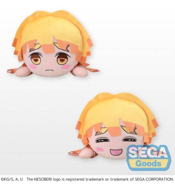 Demon Slayer Kimetsu no Yaiba- SP Plush -Zenitsu Agatsuma- NESOBERI (Lay-Down) Plush 30cm (Set of 2)