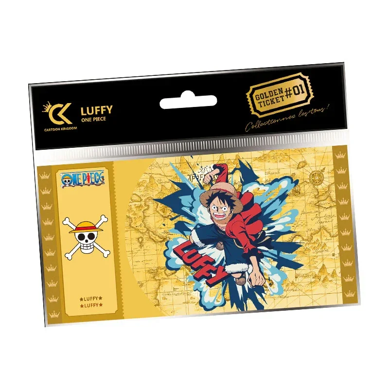 ABYstyle Cartoon Kingdom One Piece Monkey D Luffy Golden Ticket #01
