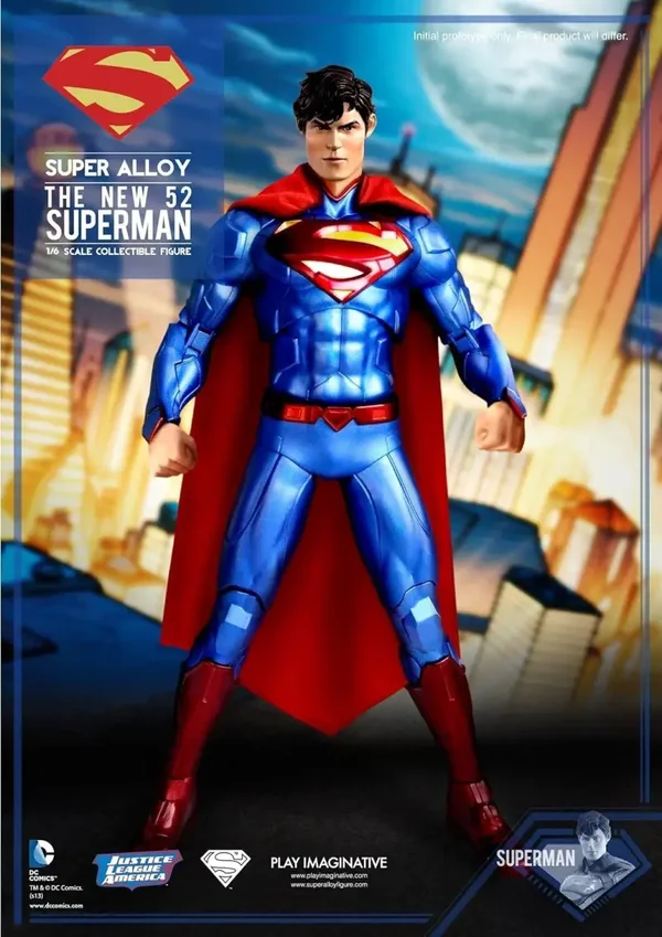 Super Alloy 1/6 Scale Justice League Superman 12IN Action Figure SDCC Exclusive