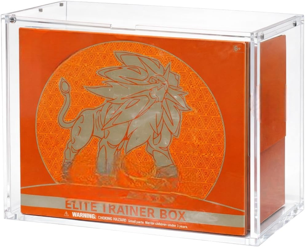 Acrylic Clear Magnetic Display Case For Pokemon ETB Boxes