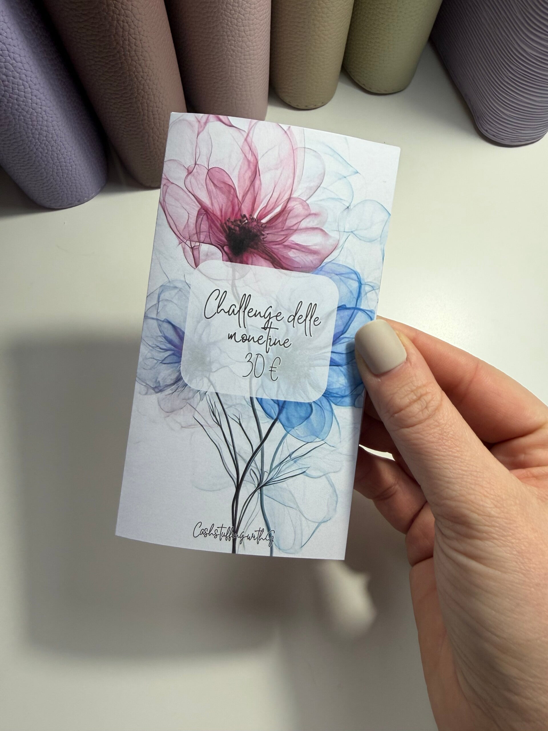 Challenge delle monetine cartoncino