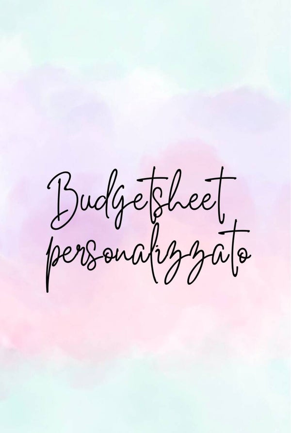 Budgetsheet personalizzato