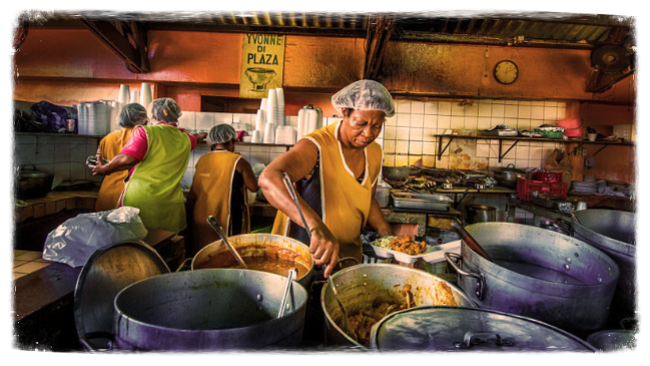 Plaza Bieu local food “De Octopus” appartement Curaçao