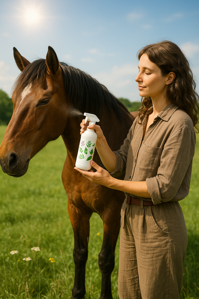Zomereczeem bij paarden. 4. Regelmatig wassen Spoel de huid van jouw paard regelmatig af met lauw water en eventueel een milde shampoo zonder sulfaten en chemische middelen. Zweet en vuil trekken muggen aan en irriteren de huid extra. Kies bijvoorbeeld vo