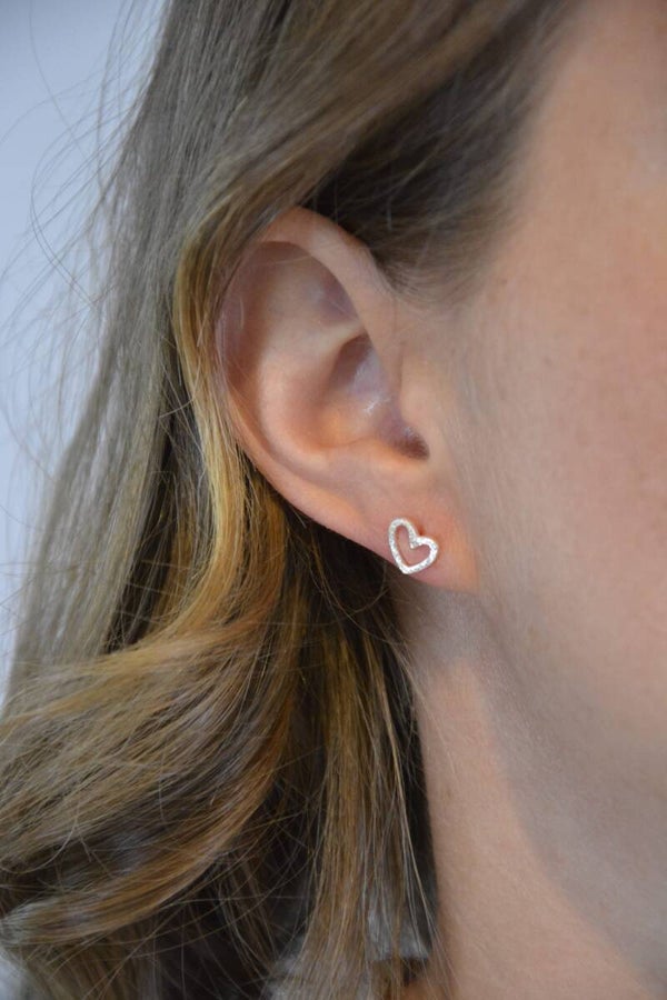 Ohrstecker Herz zart