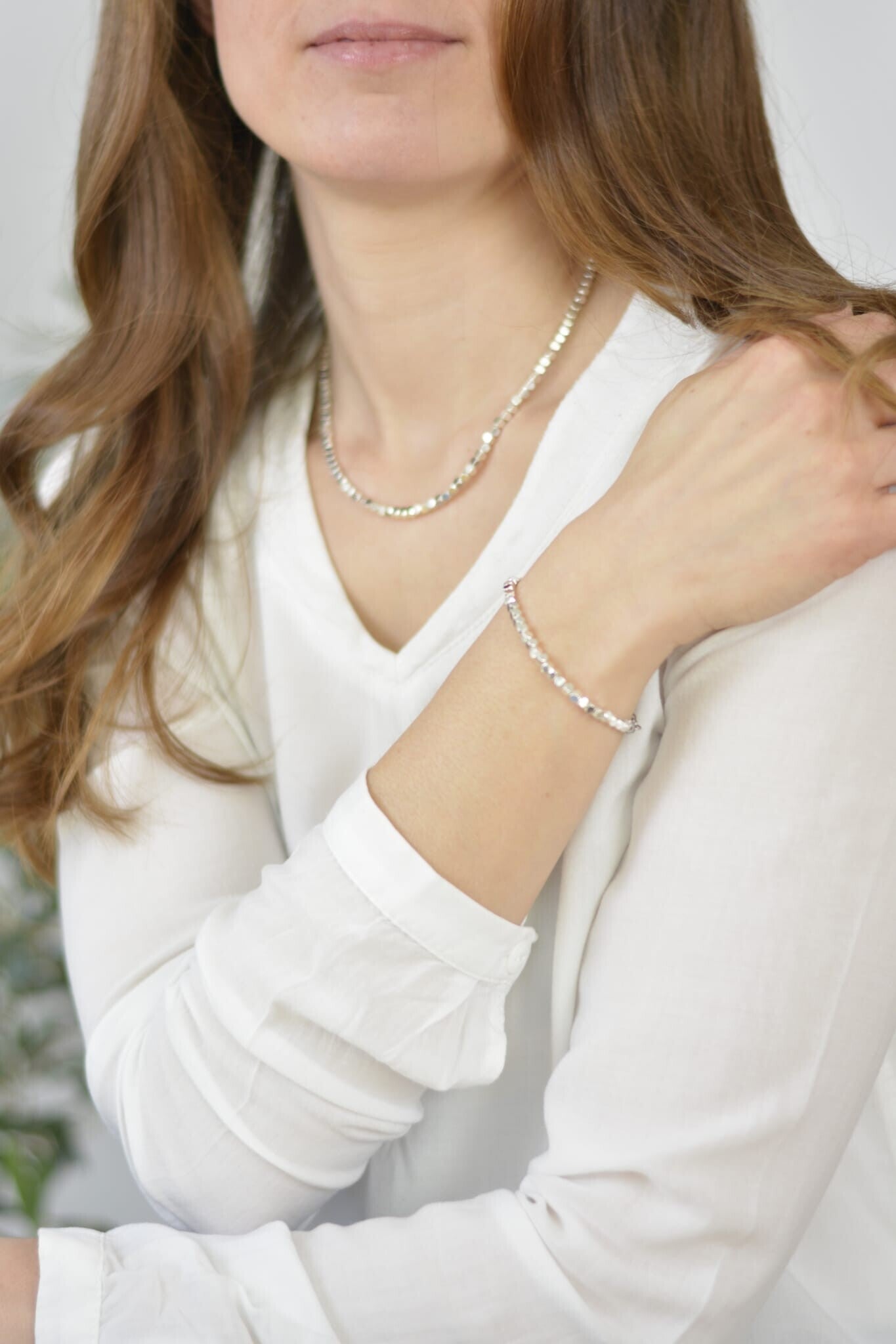 Schmuckset Hämatitperlen