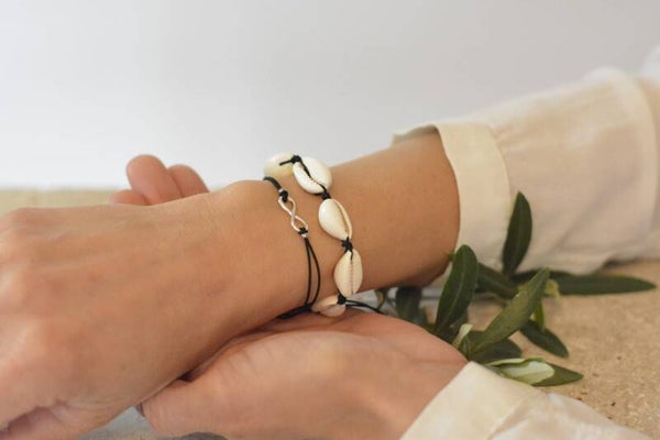 Kauri-Muschel Arm- und Fußkette