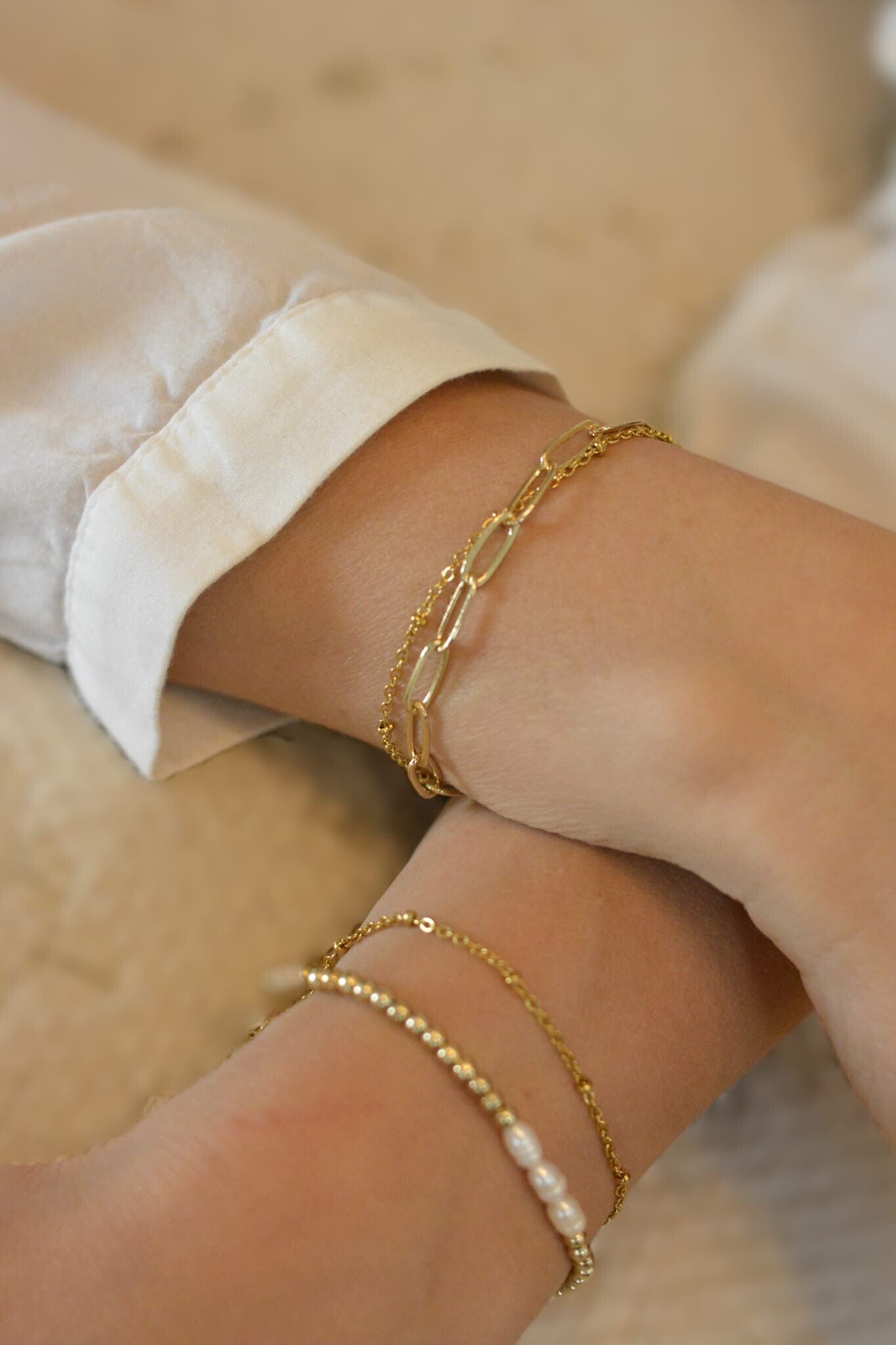 Armkette gold doppelt