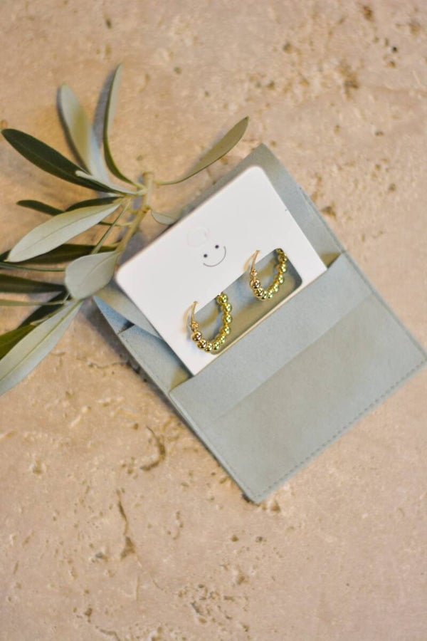 Creolen Edelstahl-Perlen