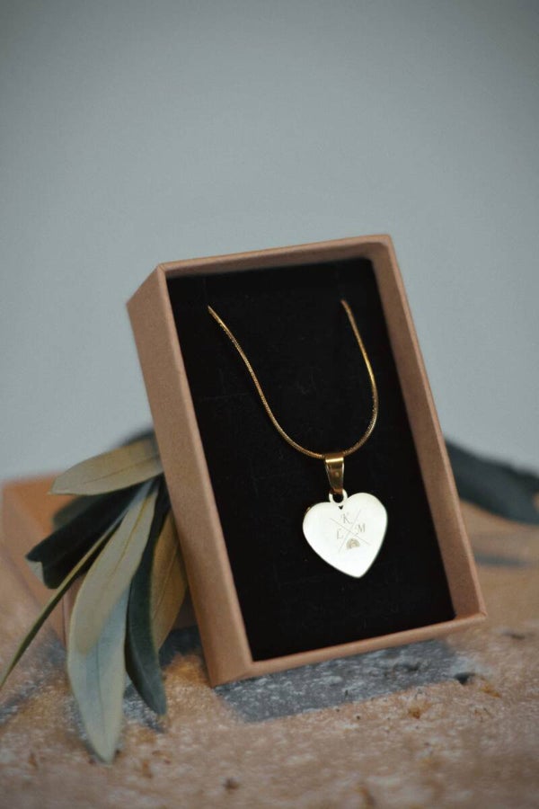 Herz Anhänger graviert personalisiert