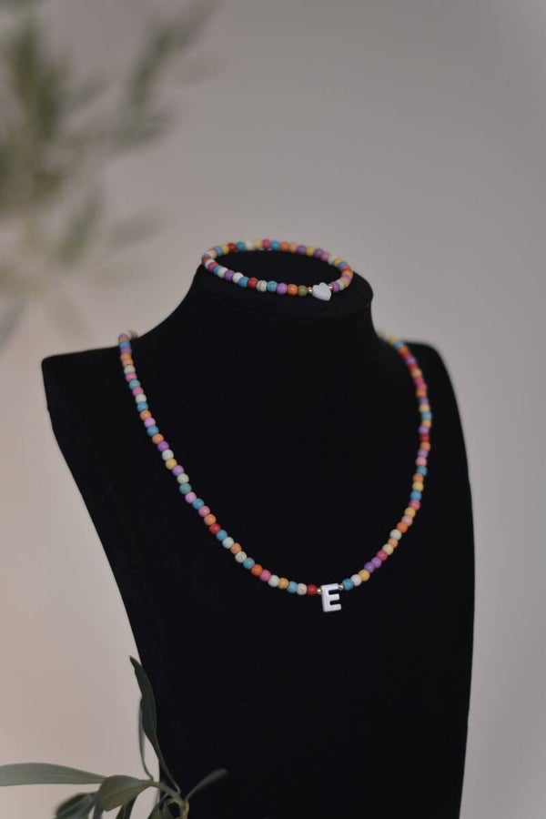 Set Bohemian Steinperlen mit Perlmuttdetails