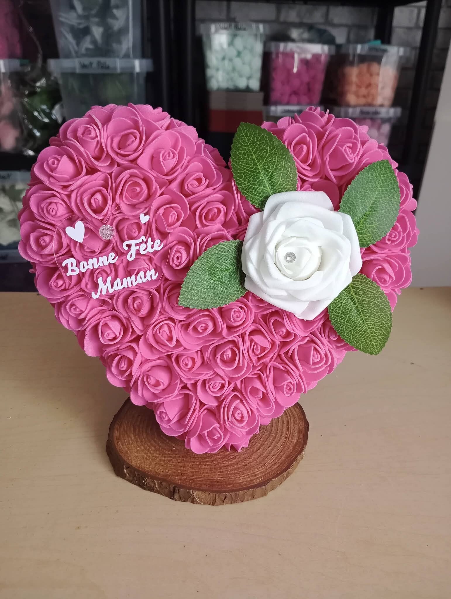 Coeur avec socle