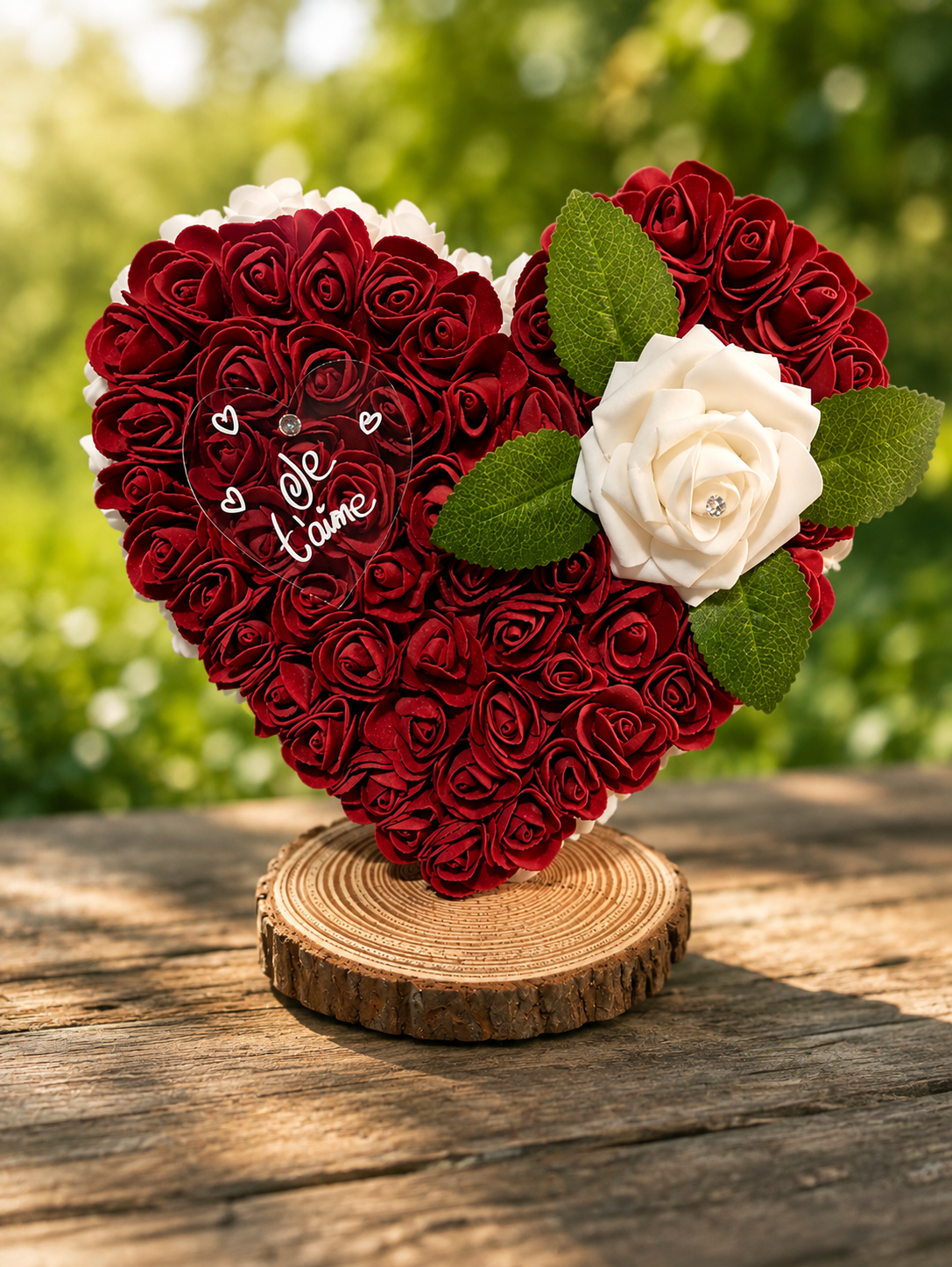 Coeur avec socle