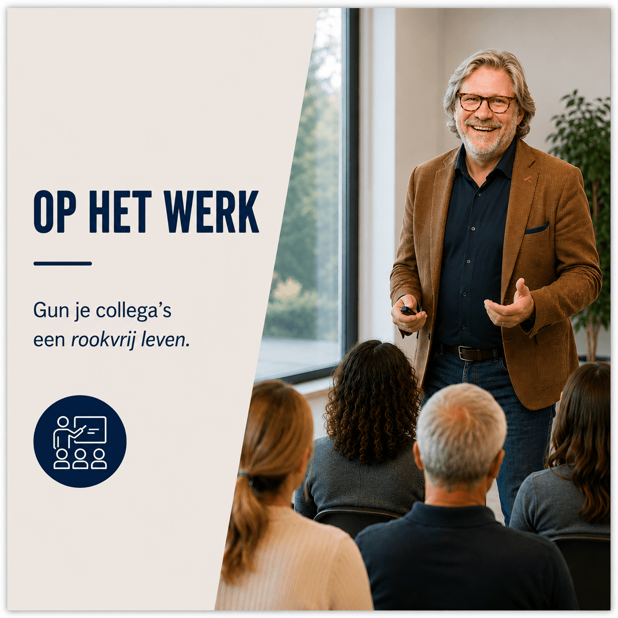 Stoppen met roken op het werk