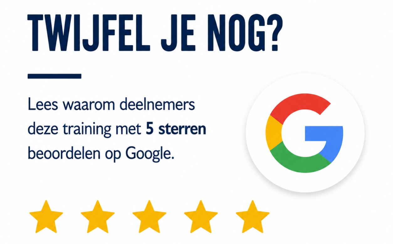 5 sterren op Google