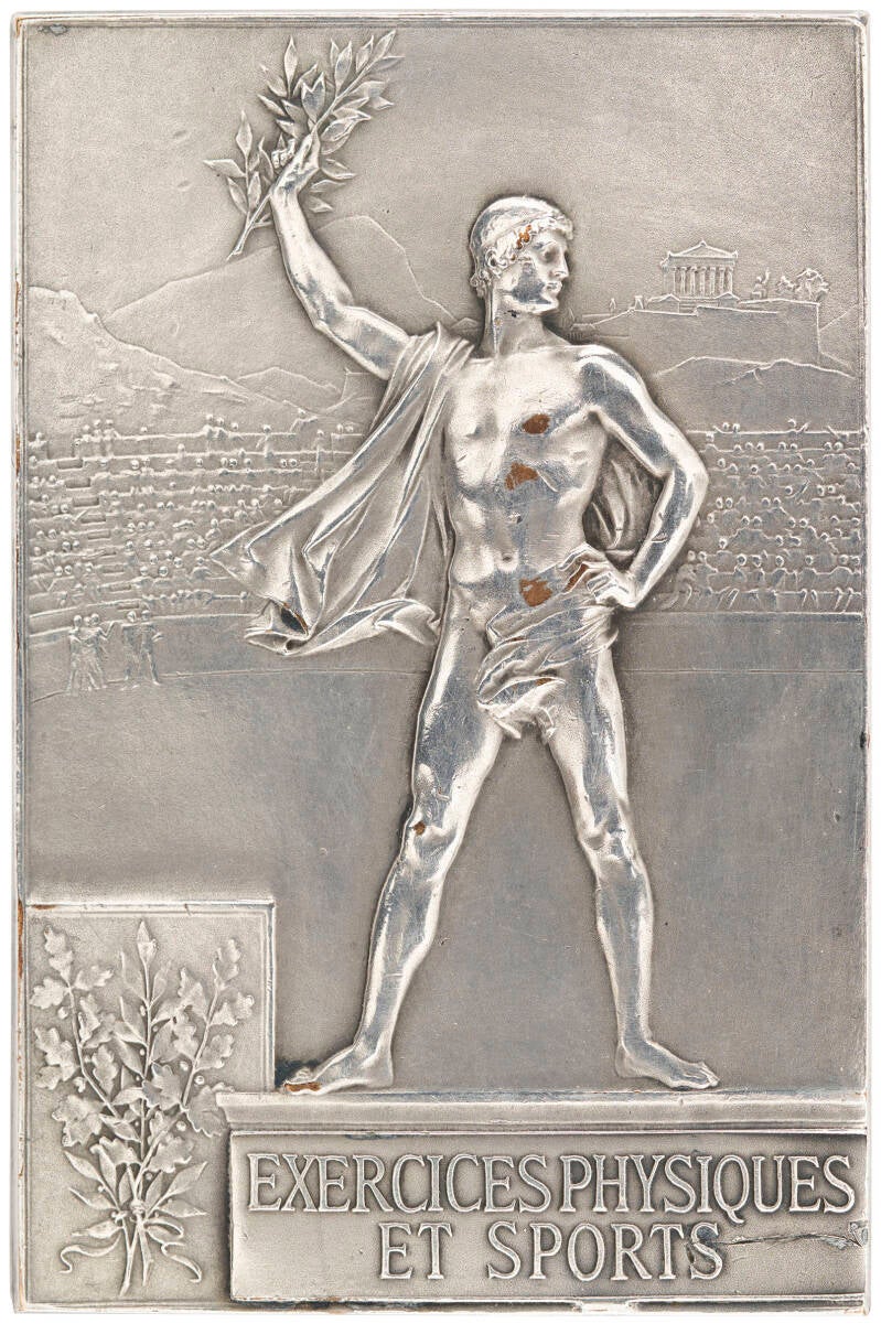 Participation medal issued for the Paris 1900 Olympics