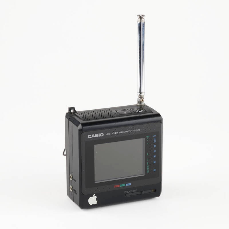 Portable miniature Casio LCD color television (Model TV-6500)