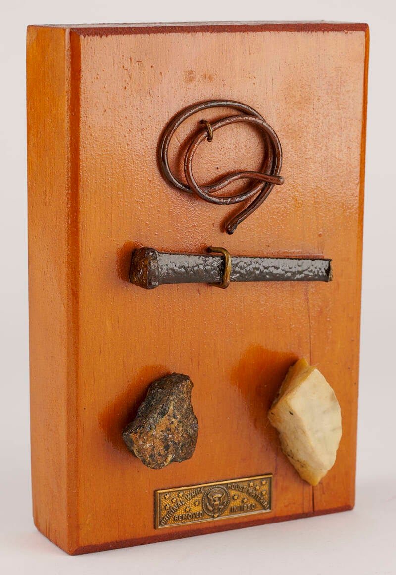 Desirable set of four relics removed from the White House during its expansive renovations undertaken by Harry S. Truman in 1950