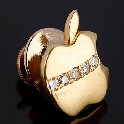 5-Year gold Apple Computer employee anniversary pin