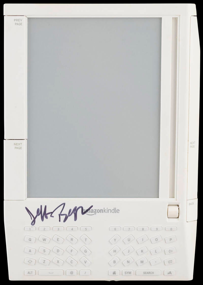 Jeff Bezos Signed Amazon Kindle (First Generation)