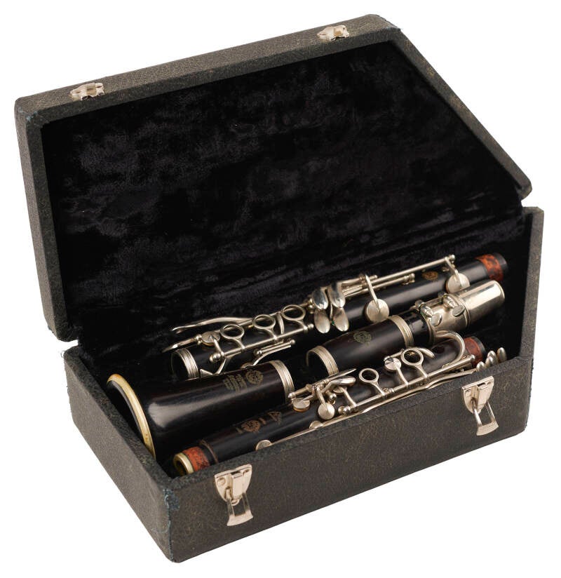 Black Henri Selmer ‘Series 9’ clarinet from the personal collection of Alto Reed, the longtime saxophonist for Bob Seger’s Silver Bullet Band