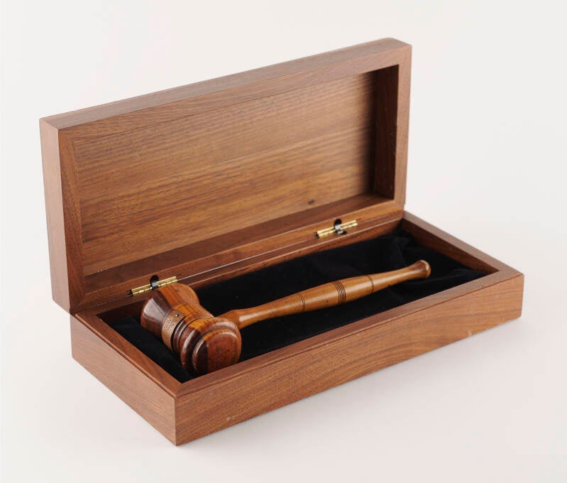 Panama Canal Railway 1852 Construction Wood Gavel